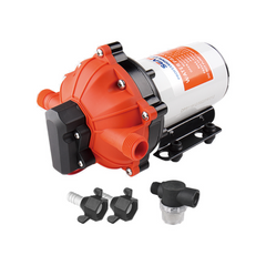 SEAFLO 51 Series 5.0GPM 12V Heavy-Duty Water Pump Self-Priming 6ft 60PSI Auto Switch Saltwater/RV/Dual-Voltage