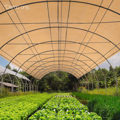 Instahut 70% Shade Cloth 3.66x10m Shadecloth Sail Heavy Duty Beige