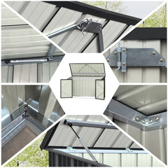 Giantz Garden Shed 2.22x0.91M Bike Sheds Outdoor Storage Tool Workshop House Shelter Double Door