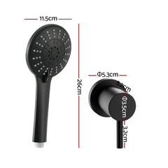 Cefito 4.5" Handheld Shower Head Round with Wall Twin Swivel Bathroom Tap