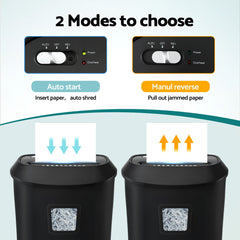DEVANTI 25L Paper Shredder 14 Sheet P4 Cross Cut for Home Office