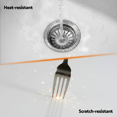 Cefito Kitchen Sink 70x45cm Granite Stone Sink Single Bowl White