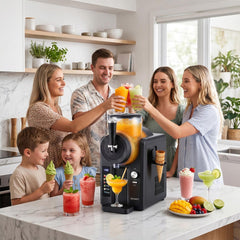 Devanti 2L Slushie Machine Ice Cream Maker Frozen Smoothies Milkshakes Black
