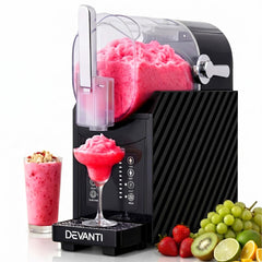 Devanti 1.8L Slushie Machine Maker Frozen Smoothies Milkshakes Black