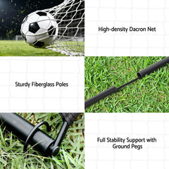 Everfit 2m Football Soccer Net Portable Goal Net Rebounder Sports Training
