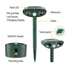 Gardeon Snake Repeller Ultrasonic Battery USB Powered