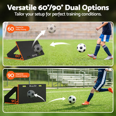 Everfit Soccer Rebounder Board 80cm x 30cm Football Rebound Wall with 2 Angles