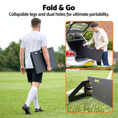 Everfit Soccer Rebounder Board 80cm x 30cm Football Rebound Wall with 2 Angles