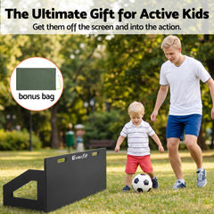 Everfit Soccer Rebounder Board 100x40cm Football Rebound Wall with 2 Angles