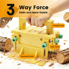 3D Safety Pusher Adjustable Woodworking Push Block with Non-slip Protection Handle for Table Saws Jointers Router Tables Band Saws Safer and Accurate Cuts