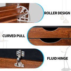 3-Tier Shoe Storage Bench Seat Entryway Shoe Rack Cabinet with Lift Top Storage and PU Leather Cushion for Home Apartment Entrances Hallways 100x30x51.5cm