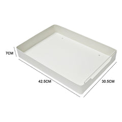 2 Pack Sliding Out Drawer Pull Out Storage Cabinet Under Sink Organiser with Adhesive Nano Film for Kitchen Pantry Bathroom Cabinet Organizer Max Load 27KG