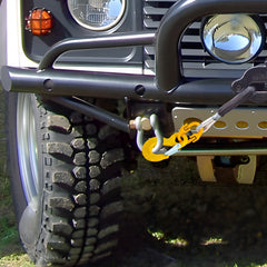 2Pack 7/8 mm Eye Sling Hook with Hammerlock Heavy Duty Safety Chain Swivel Winch Hook for Caravan Camper Trailer 2T Working Load Limit