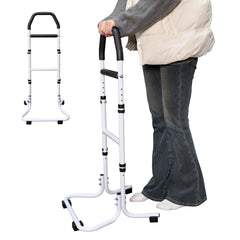 Mobility Standing Aid Aluminium Alloy Handrail Adjustable Height with Non-Slip Base for Seniors and Pregnant Women Couch Assistance Bearing Capacity 100kg