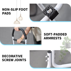 Mobility Standing Aid Aluminium Alloy Handrail Adjustable Height with Non-Slip Base for Seniors and Pregnant Women Couch Assistance Bearing Capacity 100kg
