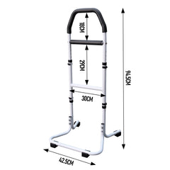 Mobility Standing Aid Aluminium Alloy Handrail Adjustable Height with Non-Slip Base for Seniors and Pregnant Women Couch Assistance Bearing Capacity 100kg