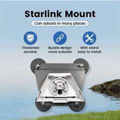 Starlink Mini Magnetic Mount Weatherproof Car Roof Mounting Bracket With 4 Magnetic Bases for Car RV Van Boat Yacht Truck Strong 60kg Magnetic Force