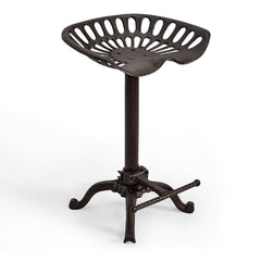 Adjustable Bar Stool Kitchen Swivel Counter Barstool Dinning Chair Hip Curve Design Tractor Seat Stool Cast Iron 56-74cm for Dinning Cafe Outdoor