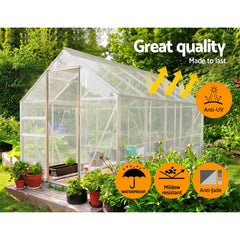Instahut Tarp Tarpaulin 9x12m Canvas Heavy Duty Camping Cover Clear