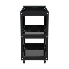 Giantz 3-Tier Tool Cart Trolley Workshop Garage Storage Organizer Black