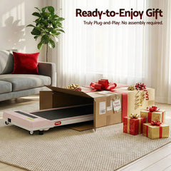 Everfit Treadmill Electric Walking Pad Under Desk Home Gym Fitness 360mm Pink