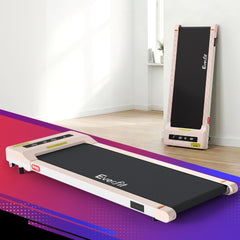 Everfit Treadmill Electric Walking Pad Under Desk Home Gym Fitness 360mm Pink