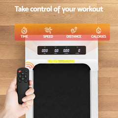 Everfit Treadmill Electric Walking Pad Under Desk Home Gym Fitness 360mm White