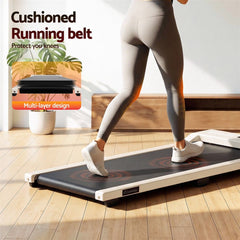 Everfit 3 in 1 Walking Pad Treadmill 12% Incline Under Desk Treadmills for Home Gym With 38cm Wide Belt Beige