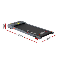 Everfit 3 in 1 Treadmill Electric Walking Pad Incline Under Desk Home Gym 380mm Grey