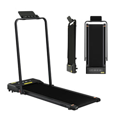 Everfit 2 in 1 Treadmill Electric Walking Pad Under Desk Home Gym Fitness 380mm Black