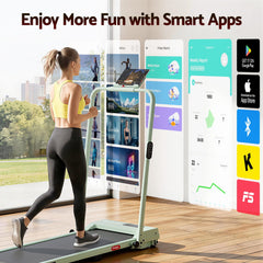 Everfit 3 in 1 Walking Pad Treadmill 12% Incline Under Desk Foldable Treadmills for Home Gym With 38cm Wide Belt APP Control