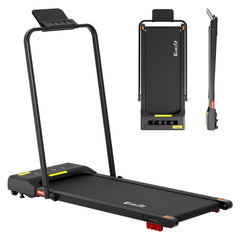Everfit Treadmill Electric Walking Pad Incline Under Desk 380mm Black
