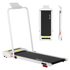 Everfit Treadmill Electric Walking Pad Incline Under Desk 380mm White