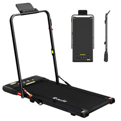 Everfit Treadmill Electric Walking Pad Under Desk Home Gym Fitness 400mm Black