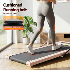 Everfit 2 in 1 Treadmill Electric Walking Pad Under Desk Home Gym Fitness 400mm Pink