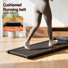 Everfit 3 in 1 Walking Pad Treadmill 12% Incline Under Desk Treadmills for Home Gym With 40cm Wide Belt Black