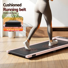 Everfit 3 in 1 Walking Pad Treadmill 12% Incline Under Desk Treadmills for Home Gym With 40cm Wide Belt Pink