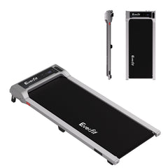 Everfit 3 in 1 Walking Pad Treadmill 12% Incline Under Desk Treadmills for Home Gym With 40cm Wide Belt Sliver