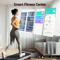 Everfit 3 in 1 Walking Pad Treadmill 20% Auto Incline Under Desk Treadmills for Home Gym With 40cm Wide Belt Sliver
