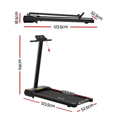 Everfit Walking Pad Treadmill 2 in 1 Foldable for Home Gym 40cm Wide Belt 12 Programs with App