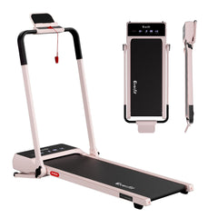 Everfit 3 in 1 Walking Pad Treadmill 20% Auto Incline Under Desk Foldable Treadmills for Home With 40cm Wide Belt Pink