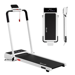 Everfit 3 in 1 Walking Pad Treadmill 20% Auto Incline Under Desk Foldable Treadmills for Home With 40cm Wide Belt White