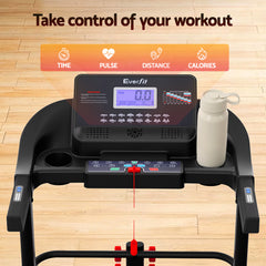 Everfit Treadmill Electric Home Gym Fitness Exercise Machine w/ Sit Up Bar 450mm