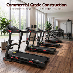 Everfit Treadmill Electric Home Gym Fitness Exercise Machine w/ Sit Up Bar 450mm
