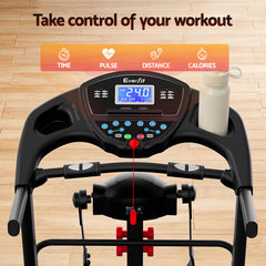 Everfit Treadmill Electric Home Gym Fitness Exercise Machine w/ Massager 480mm