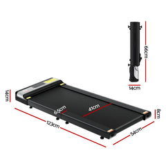 Everfit Treadmill Electric Walking Pad Under Desk Home Gym Fitness Foldable Belt