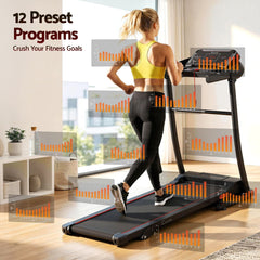 Everfit Treadmill Electric Home Gym Fitness Exercise Machine Incline 400mm