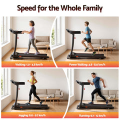 Everfit Treadmill Electric Home Gym Fitness Exercise Machine Incline 400mm