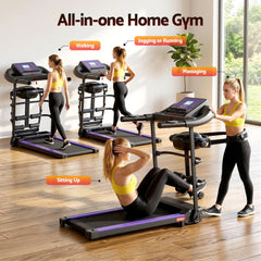 Everfit Treadmill Electric Home Gym Fitness Exercise Machine w/ Massager 400mm