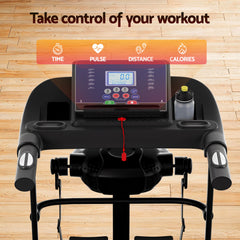 Everfit Treadmill Electric Home Gym Fitness Exercise Machine w/ Massager 400mm